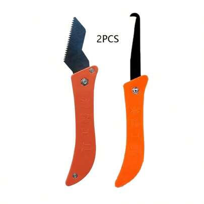 Professional Tile Grout Remover, Serrated Grout Cleaning Tool, Tungsten Steel Hook Knife, Plastic, No Electricity Required, Floor And Wall Grout Cement Cleaning Tool