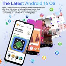 DOOGEE Note 56 Plus Android 16 智慧型手機 無合約，優雅簡約設計，48GB+256GB，6.56" 90Hz 螢幕，八核 4G 行動電話，50MP AI 相機，雙卡雙待，Widevine L1，GPS NFC - 森林綠 - 查看 2