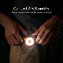 USB Rechargeable Collar Clip LED Light, Portable Outdoor Clip-On Torch With Hanging Hook, Hands-Free Safety Lamp For Camping Hiking Running Fishing - Magnetic Lamp - View 6
