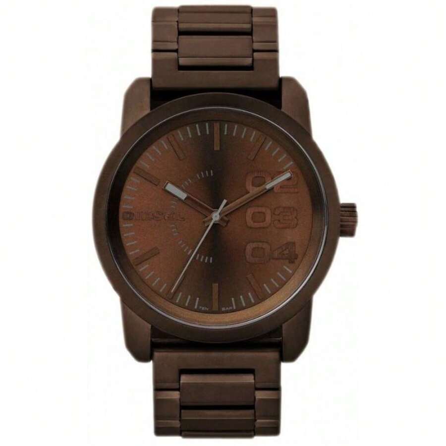 Reloj de cuarzo para hombres Diesel de color bronce DZ1480 - Unitalla - Ver 1