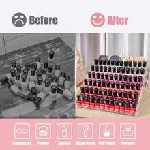 3/4/5/6/7 Layers Acrylic Cosmetic Nail Polish Orgaizer Display Rack Lipstick Perfume Makeup Storage Rack - Clear - View 5