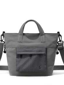 新款时尚格子斜挎包，轻便运动休闲手提包，大容量通勤包 - 彩色 - 查看 16