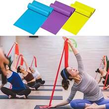 3pcs Resistance Bands, 5 Levels Of Resistance, For Body Exercise, Relaxation, Pilates, Rehabilitation, Stretching, Strength Training And Yoga Beginner Set [Random Colors] - Multicolor - View 3