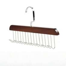3Pcs Multi‑Hook Wooden Space‑Saving Clothes Hangers 360° Swivel 8‑Hook Non‑Slip Closet Organizer Storage For Bra Camisole Tank Top Hat Tie Shirt Dorm Essentials Room Decor Graduation Mother Father Day Holiday Gift Closet Organization Shelving Accessory - Multicolor - View 14
