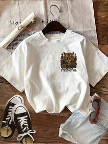 Women T-Shirts - [White] - View 3