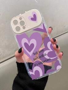 Custodia protettiva morbida dipinta compatibile con iPhone 15 Promax, 13, 14, X, 12, 14, cover a specchio con supporto, in TPU trasparente con cuore dipinto, antiurto, per iPhone 17pro/17Air /17/17promax 16/11/16pro/16plus/16promax/16e/15Promax/13/14/12/XS/XR/7G/8PXR /7/8 - Multicolore - Visualizzare 3