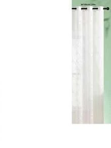 1pc White Embroidered Curtain, Decorative White Embroidered Faux Linen Ring Top Curtain, Suitable For Home Kitchen, Living Room And Bedroom - White - View 33