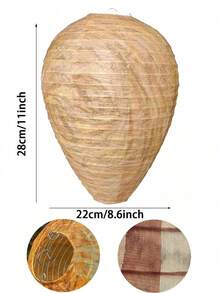 2/4pcs Realistic Fake Wasp Nest, Hanging Wasp Deterrent, Waterproof Material, For Repelling Wasps, Suitable For Garden And Outdoor Areas - Honeycomb - View 7