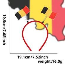 14件組 2026足球球迷髮箍：美國/加拿大/墨西哥國旗蝴蝶結髮箍 | 球迷裝飾配件。多款可選。塑膠球迷髮箍 - 適用於體育賽事、足球慶祝活動、派對裝飾、球迷助威頭飾、節日慶典和世界盃派對。 - 彩色 - 查看 22