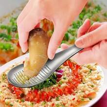 1/2 cái dụng cụ bào gừng bằng thép không gỉ - Dụng cụ ép tỏi thủ công có lưỡi răng cưa, dụng cụ nhà bếp bền bỉ để làm bột tỏi và gừng. - Nhiều màu - Xem 12