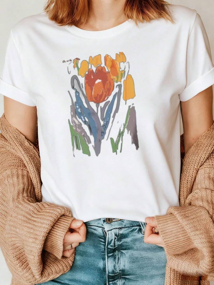 Women T-Shirts - White - View 1