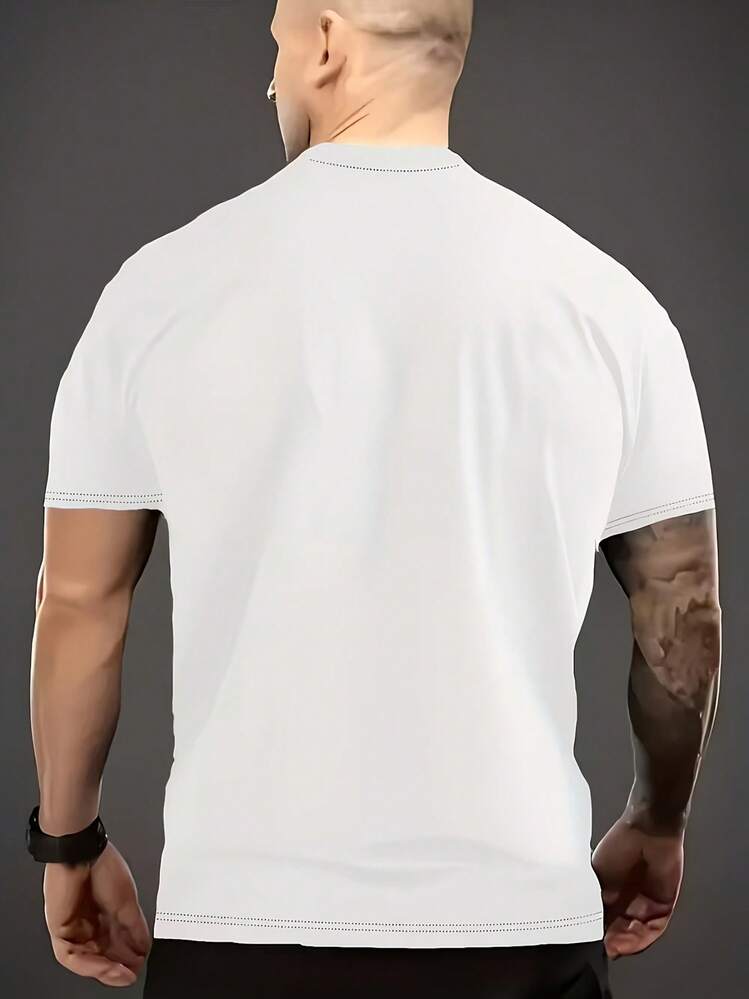 Camiseta de manga corta de algodón con estampado de pareja, modelo 2026, top de moda de verano, cómoda y transpirable, adecuada para uso diario como conjunto de pareja, para viajes al aire libre, regalo de cumpleaños, la primera opción para hombres y mujeres para ir de compras y salir. - Blanco para hombre - Añade 2