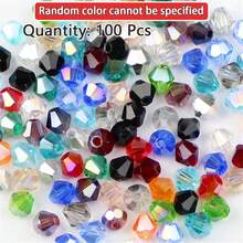 100Pcs Multicolor Austrian Crystal Bicone Beads - 4mm Faceted Glass Spacer Beads For DIY Jewelry Making And Handmade Crafts - One Bag - View 23