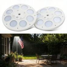 WIXHFG [Solar Flagpole Lights] Solar Flagpole Lights, Flag Lights, Camping Tent Lights, Garden Lights, Umbrella Lights, Ultra-Bright Solar-Powered Flagpole Lights, Dusk To Dawn - 136LED - 查看 6