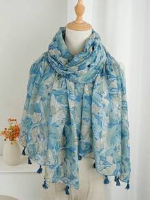 1 chiếc khăn tắm/khăn choàng đi biển thời trang 180*85cm, họa tiết hoa nhí theo mùa, khăn trùm đầu thoáng mát sang trọng, phù hợp cho du lịch và sử dụng hàng ngày, khăn choàng polyester thường ngày dành cho nữ, thích hợp cho kỳ nghỉ. - Nhiều màu - Xem 7