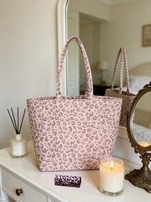 2026 Leopard Print Handbag Set With Wallet And Coin Purse, Multipurpose Shoulder Backpack Travel Bag For Teenage Women - Camel - View 6