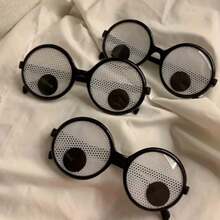 6 Pairs Of Shaking Glasses, Giant Eyeball Glasses, Funny Shaking Glasses, Halloween Adult Party Fun Clothing Accessories - View 4