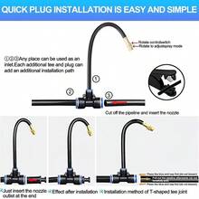 360° Adjustable Automatic Irrigation System, Suitable For Outdoor Plants, Raised Flower Beds, Yards, Potted Plants, Lawns - Automatic Irrigation Equipment Set - Garden Irrigation Kit - View 4