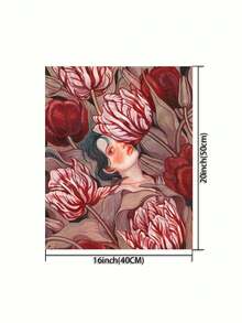 一套DIY数码油画套装，“美”主题艺术画，无框艺术画，适用于卧室装饰和艺术墙，无需绘画基础，简单有趣的绘画方法，实现你的绘画梦想，沉浸在多彩的世界中，每一笔都是自我表达，为生活增添浪漫气息，送给家人朋友的最佳礼物，节日礼物，40*50厘米 - 多色 - 查看 3