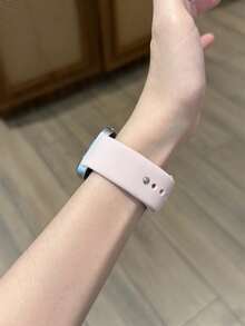 Silicone Watch Band Compatible With Huawei Watch Fit3 Fit4 Fit4Pro Series, Unisex - Silty Sand Color - View 3