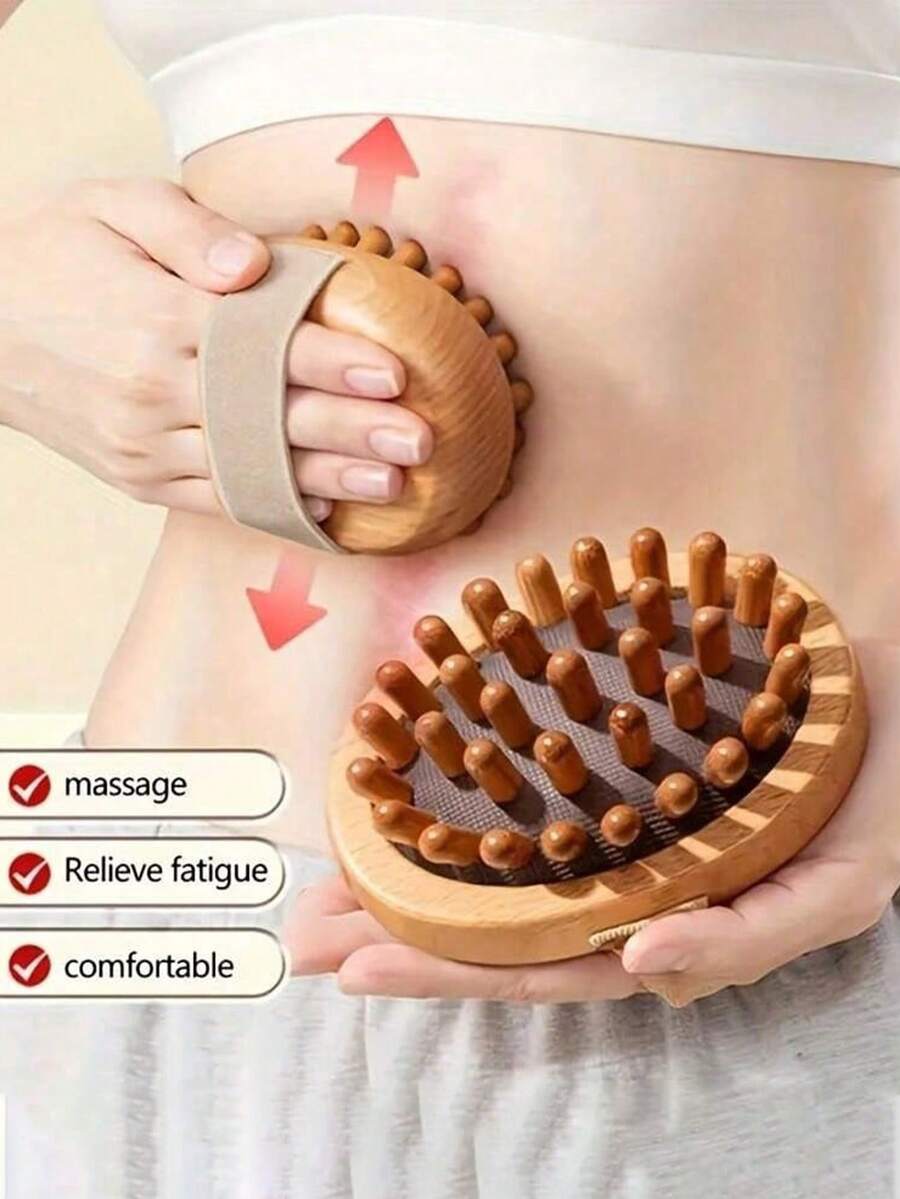 1/2 unidades de escova/almofada de massagem. A escova é uma ferramenta de massagem e terapia corporal, usada para massagear músculos fibrosos, aliviar dores musculares abdominais e modelar o corpo. - Vários estilos - Ver 1