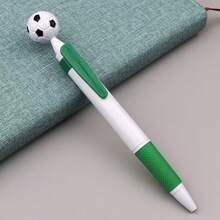 1支随机颜色足球笔，创意足球文具，可旋转足球造型笔，减压玩具，学校和办公室的理想礼物，礼品之选 - 彩色 - 查看 9