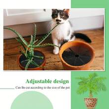 3pcs Plant Pot Covers Animal Protection Guards With Center Hole Flower Pot Soil Protection Covers - 3pcs - View 5