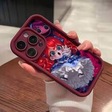 Poppy Playtime, tema de terror rojo y azul.funda de teléfono Fundas compatibles con ,Apple,VIVO,OPPO,,, y Honor.Fabricadas en silicona TPU,ofrecen protección contra golpes y caídas. - Burdeos - Ver 2