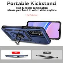 1 cái Giá đỡ kính xe hơi kiểu quân đội có nam châm hút, xoay 360°, gập gọn, đa chức năng, bảo vệ kính xe, chống rơi vỡ, phù hợp với [Phiên bản quốc tế, không phải phiên bản nội địa] S26Ultra/S25/S24/S23/S22/S21/S20/S10/S10+, A03/A04/A06/A07/A12/A13/A14/A15/A16/A17/A22/A23/A24/A25/A26/A27/A32/A33/A34/A35/A35/A37/A52/A53/A54/A55/A56/A57/A72/A73/NOTE20/NOTE20U - màu xanh da trời - Xem 4