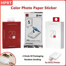 Papel fotográfico a color de 2x3 pulgadas con respaldo autoadhesivo HPRT MT53, papel fotográfico de alta definición compatible con la impresora de fotos de bolsillo MT53 - Ver 2