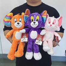 TOM AND JERRY. 23-32cm Muñeca de peluche oficial, edición de cine, regalo de cumpleaños para niños, muñeca coleccionable de dibujos animados - Multicolor - Ver 6