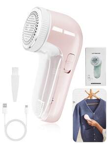 500mAh USB充電式電動布毛修剪器，便攜式家用衣物毛球去除器，毛球修剪器，適用於衣物、床上用品、家具、地毯、沙發，清潔用品，清潔小工具 - 多色的 - 查看 2