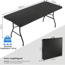 Outdoor Table - Black - View 3