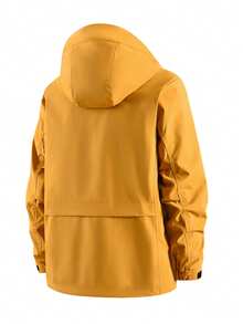 TOPEED Windbreaker, Unisex, New Spring And Autumn Style. - Mustard Yellow - View 3