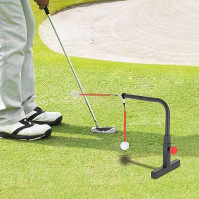 Outdoor Golf Hitting Swing Training Tool , Professional Golf Ball Chipping Practice Hitting Tool, Swing Practice Trainer Golf