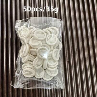 50 chiếc bao ngón tay cao su dùng một lần chống trượt, chịu mài mòn và đàn hồi, tương thích với màn hình cảm ứng, bảo vệ tay và cánh tay, chất liệu latex, thiết bị bảo hộ an toàn.