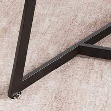 Conjunto de comedor moderno de 3 piezas para 2 personas: estructura metálica y 2 sillas tapizadas. Ideal para cocinas pequeñas, apartamentos o cafeterías. Fácil montaje. - Gris - Ver 5