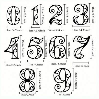 1 件装现代金属门牌号牌 - 壁挂式，粉末涂层室内/室外装饰，适用于前门和庭院 - 理想的乔迁礼物，优雅的入口悬挂装饰