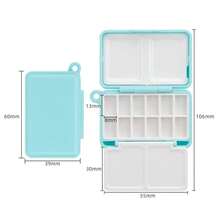 1pc Watercolor Paint Storage Box, Mini Portable Palette, 12-Compartment Color Pigment Container - Single Piece - View 7