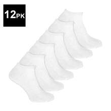 Sock Snob Sock Snob - Men's 100% Cotton Ankle Socks | Breathable No Show Soft Invisible Trainer Socks - White - View 1