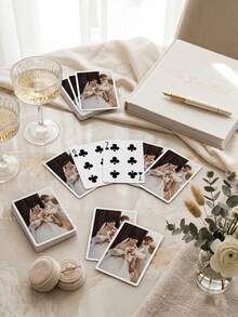 Bộ bài đôi cá nhân hóa, in ảnh và chữ theo yêu cầu, bộ bài poker cưới cá nhân hóa, quà tặng Ngày Valentine độc đáo, kỷ niệm ngày cưới lãng mạn, quà tặng Ngày Valentine ý nghĩa. - Nhiều màu - Xem 5