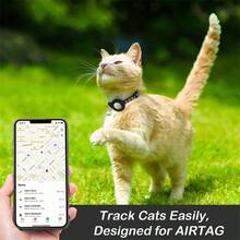 Reflective Collar With Bell Compatible With Apple AirTag Tracker Locator Protective Case Cat Neck Collar - Multicolor - View 6