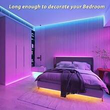 LED Light Strip,USB Music Synchronization Bedroom Smart Light Bar, Atmosphere Light Strip, Supports App Control, Adjustable Color Temperature, Suitable For Decoration During Valentine's Day, Weddings And Parties - ánh sáng đa sắc - Xem 8