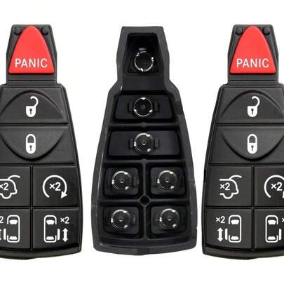 Lot Of 2X New Replacement Key Fob Fobik Rubber Button Pad Compatible With & Fit For Dodge, Chrysler, VW