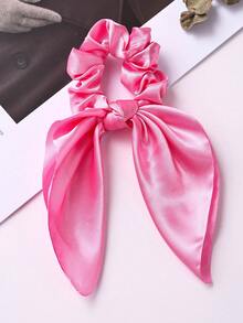 1/10 Piezas Scrunchies de satén de colores para el cabello de niñas, lazos de pelo con moños, lazos de seda anudados, cinta de pelo de satén, elástico para cola de caballo, accesorio de cabello para uso diario - Multicolor - Ver 14