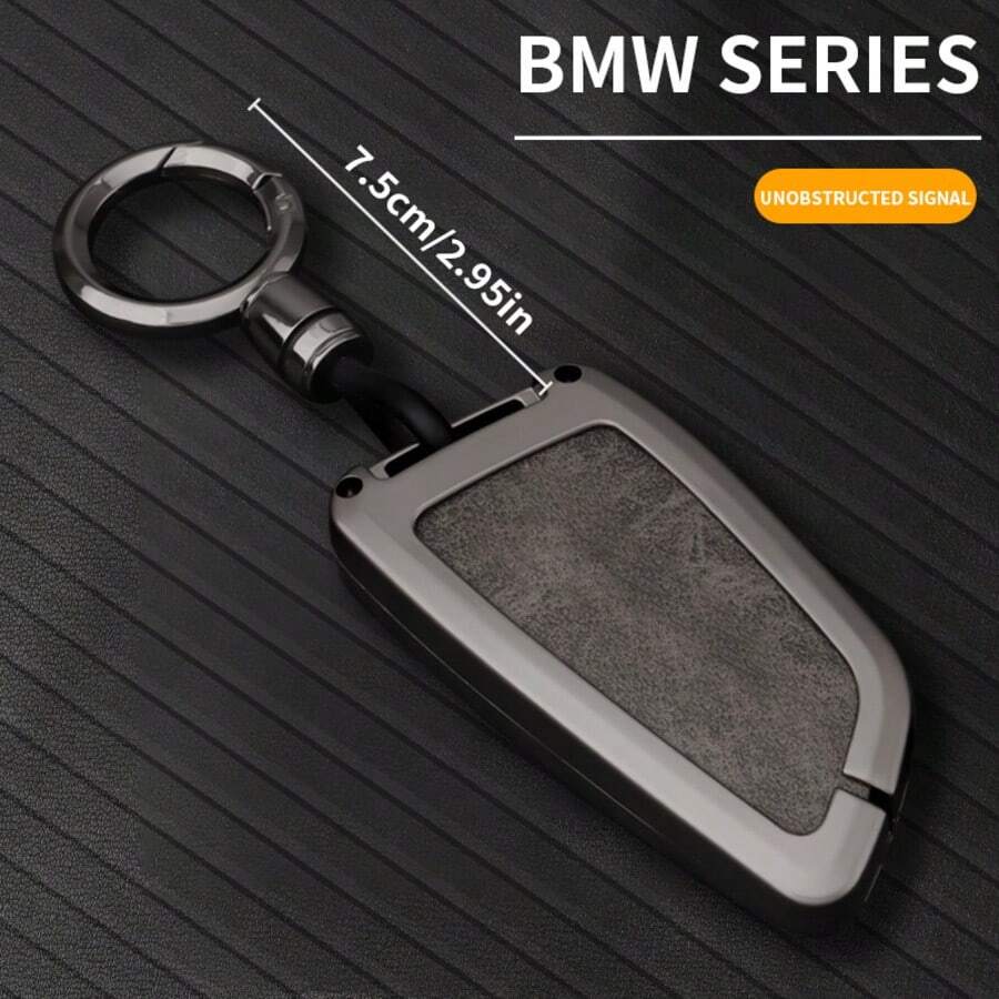 Vỏ bảo vệ chìa khóa cao cấp bằng hợp kim kẽm cho xe BMW dòng 3, 5, 7 X1, X3, X4, X5, X6. - Khóa vòng - Xem 1