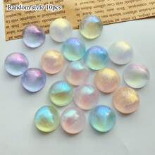 6/10/15pcs Cute Glitter Semi-Circular Refrigerator Magnets, Starry Glitter Semi-Sphere Magnetic Fridge Magnets, Beautiful Shiny Decorative Magnets For Kitchen Home Decor, Room Decoration - Multicolor - View 12