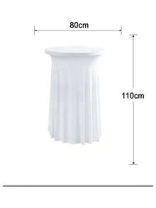 1 chiếc khăn trải bàn tròn bằng spandex co giãn cao, kiểu dáng hiện đại tối giản cao cấp, thích hợp cho các cuộc họp kinh doanh, đám cưới, tiệc tùng và các dịp khác. - Nhiều màu - Xem 7