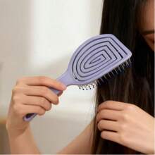 Miếng đệm massage da đầu màu hồng dễ thương - Chống tĩnh điện, bề mặt nhẵn mịn, lược massage rộng; dụng cụ chăm sóc tóc thiết yếu tại nhà. - Lược đệm khí - Xem 4