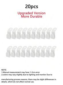 10pcs Clothes Hanger Connectors, Household Hanger Linking Hooks, Fashionable Hanger Linking Clips Mini, Suitable For Wardrobe Connecting Hooks, Stackable Plastic Garment Rack For Coats Storage, Space-Saving Thickened Plastic Stackable Connecting Clips - Multicolor - View 21
